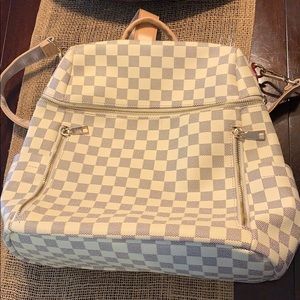 Checkered backpack